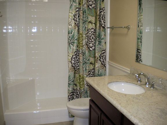 Hall bath - granite counter