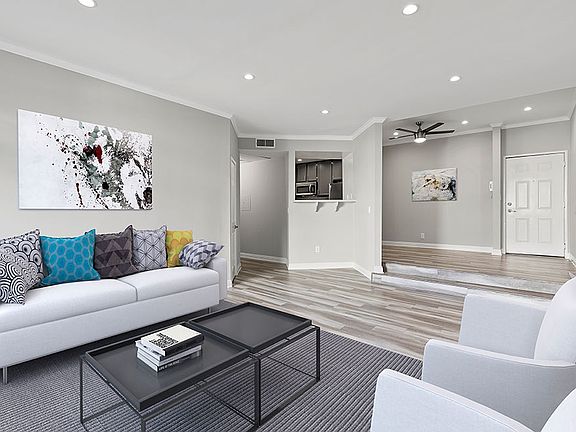 Large living room featuring hardwood floors.
