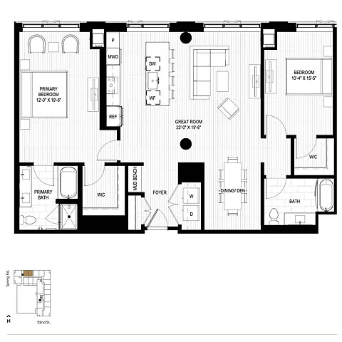 Floor plan PH2.2+Den