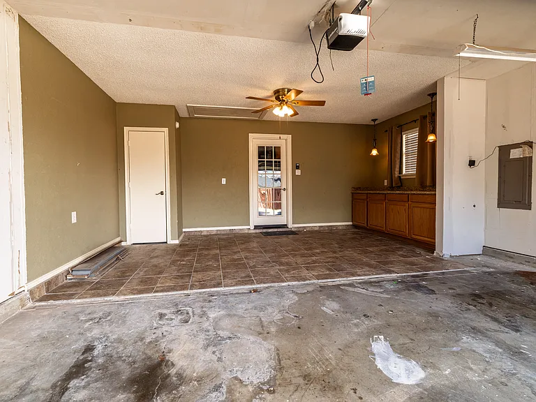 Two car garage