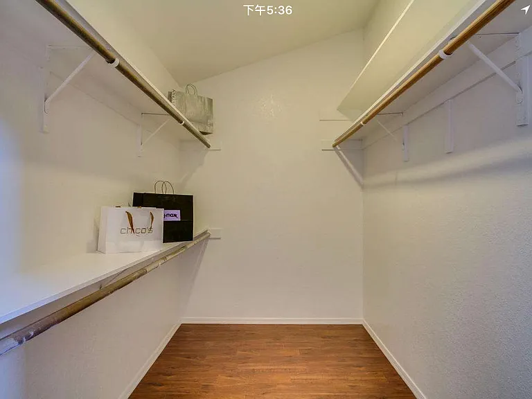 Master bedroom closet