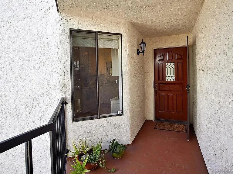 Entrance to unit