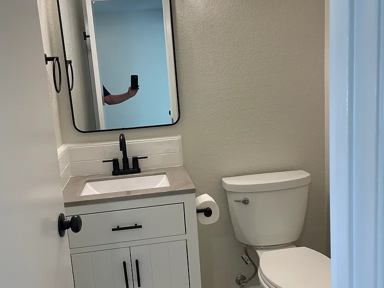 Completely updated half-bath (downstairs)