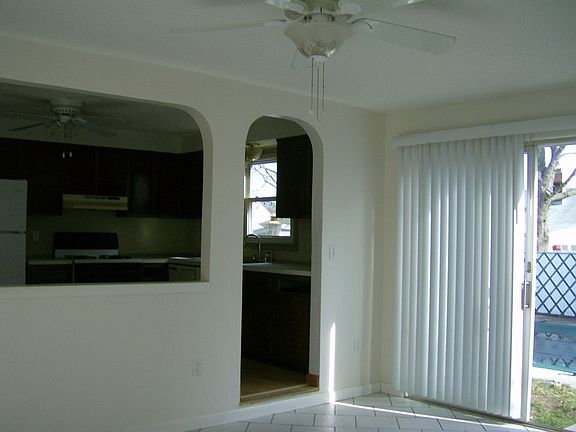 View from Family room to kitchen
