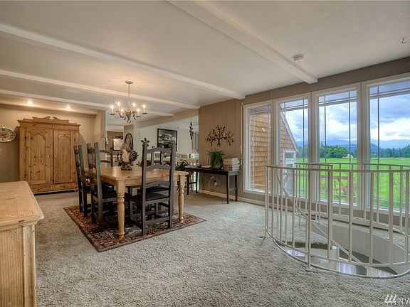 Dining Rm, spiral staircase