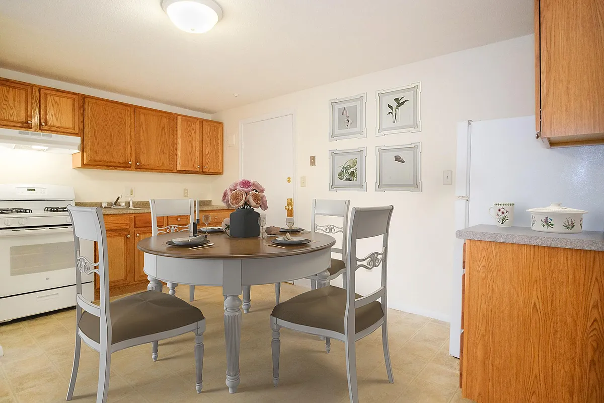 1 Bedroom Kitchen - Pine Properties - Lowell