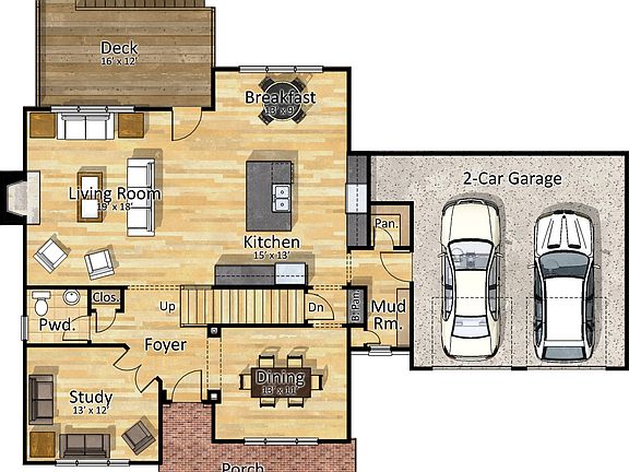 Main Level floorplan