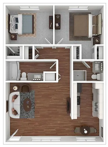 Floor plan 2 Bedroom