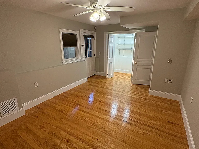 Rear bedroom with walk in closet