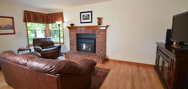 Gleaming hardwood floors