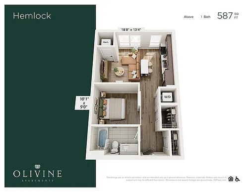 Floor plan Hemlock | ALCOVE