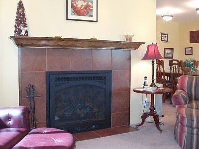 new Living Room gas fireplace with remote