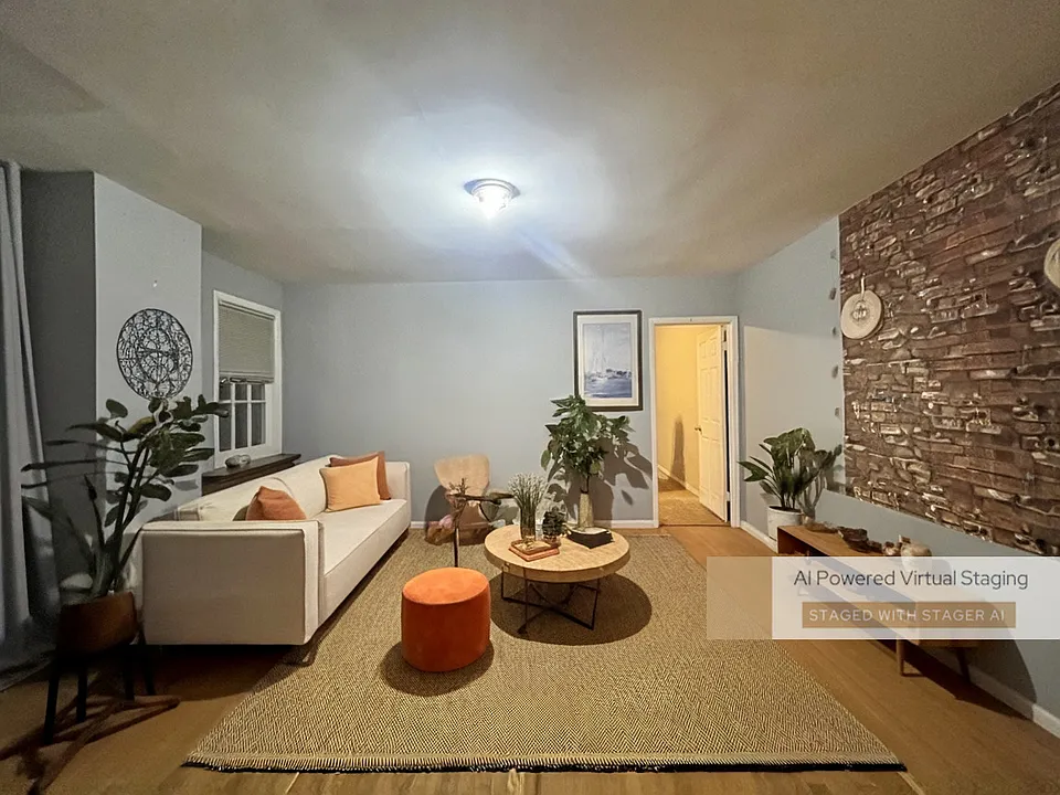 Living room. Virtually staged.