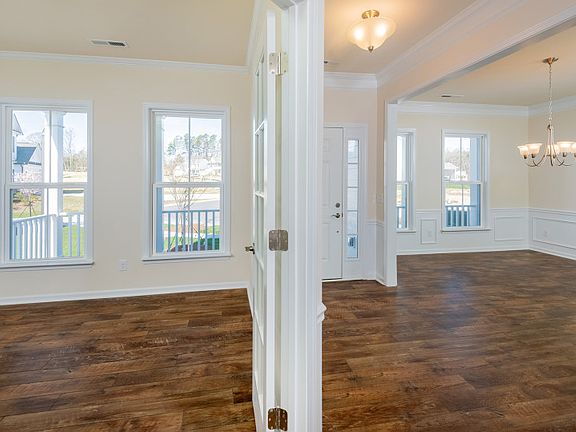 Open Foyer, Dining Room and Study