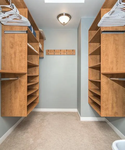 Upstairs bedroom walk in closet