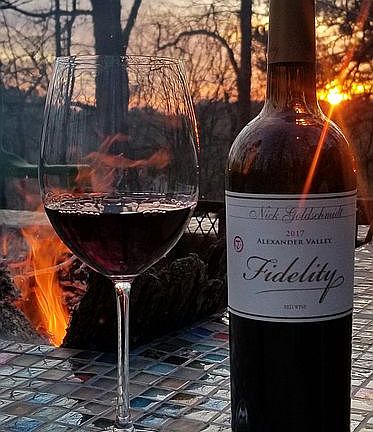 Spring sunset, wine & warmth