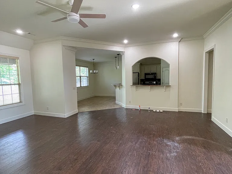 View of kitchen and eat in kitchen area