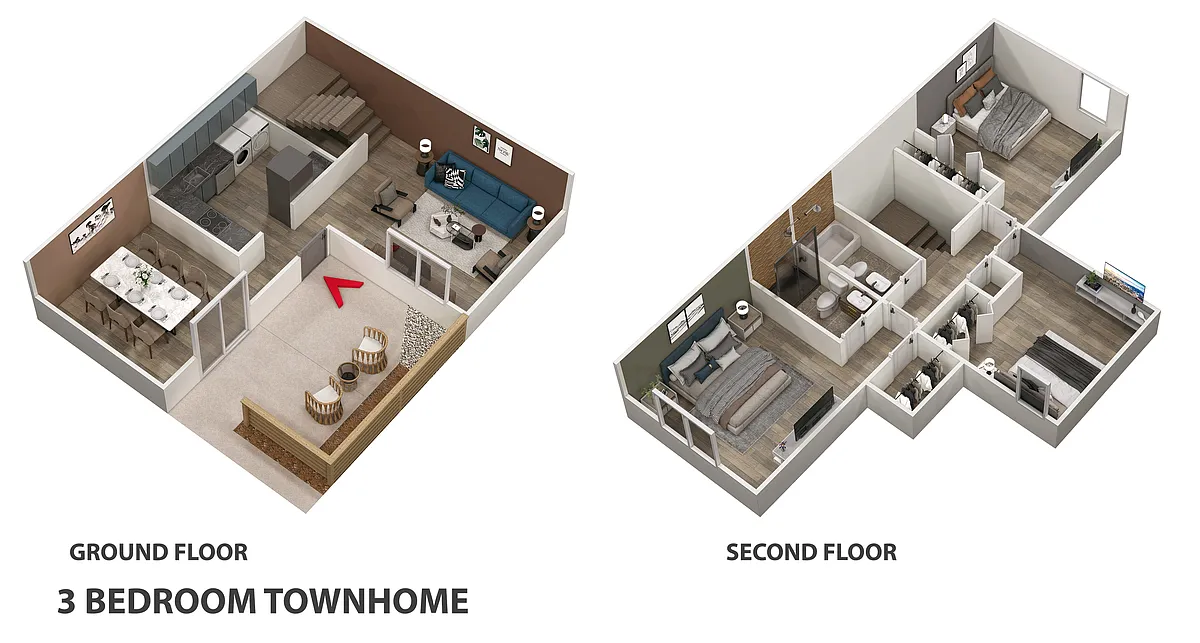 Floor plan 3BR 2BA
