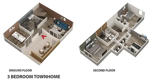 Floor plan 3B 2BA Upgrade
