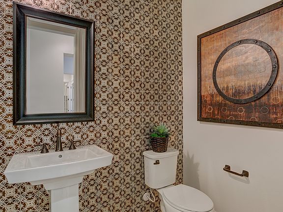 First floor powder room