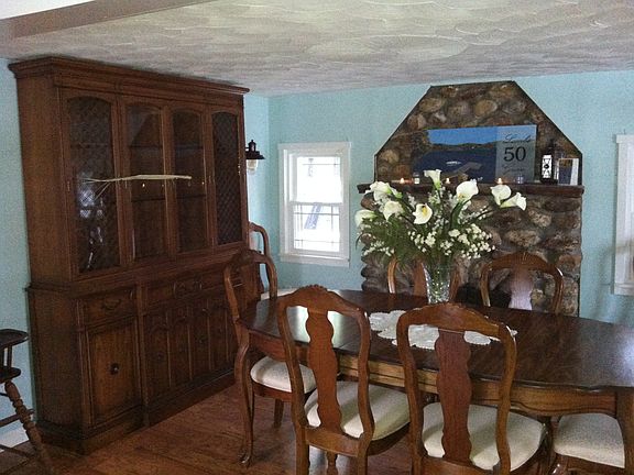 Dining Area with Fireplace