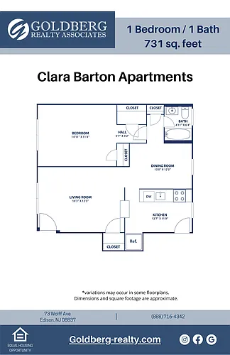 Floor plan 1 Bedroom