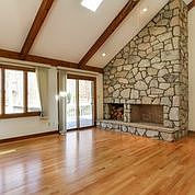 Fireplace in family room