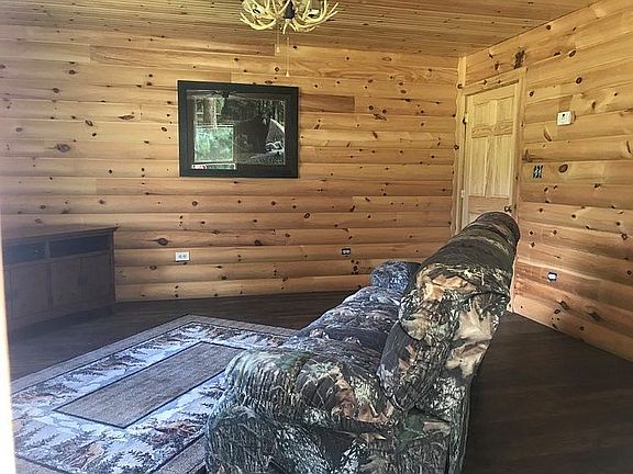 Log cabin living room 