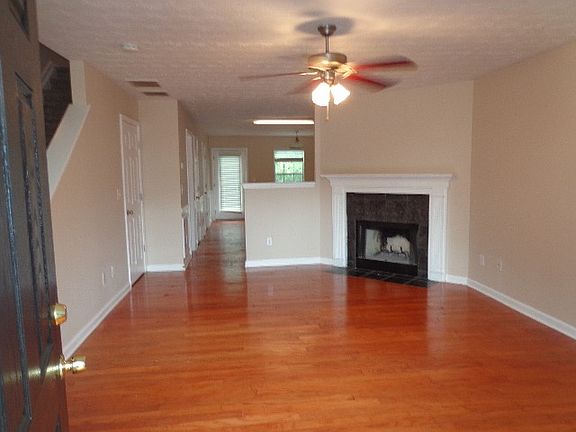living room with fireplace
