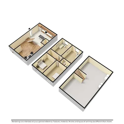 Floor plan 4 Bedroom Townhomes