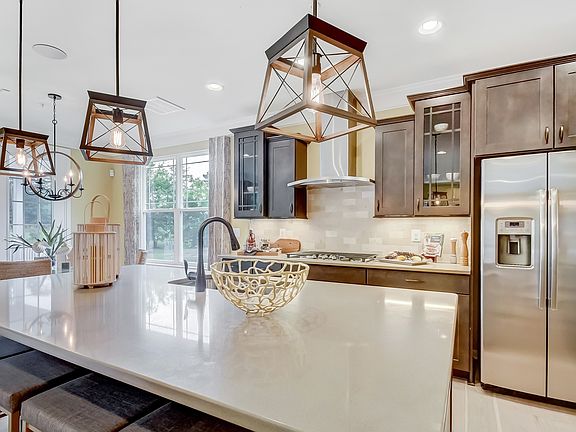 Large island in kitchen