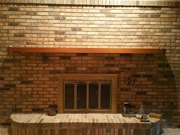 Living room fireplace