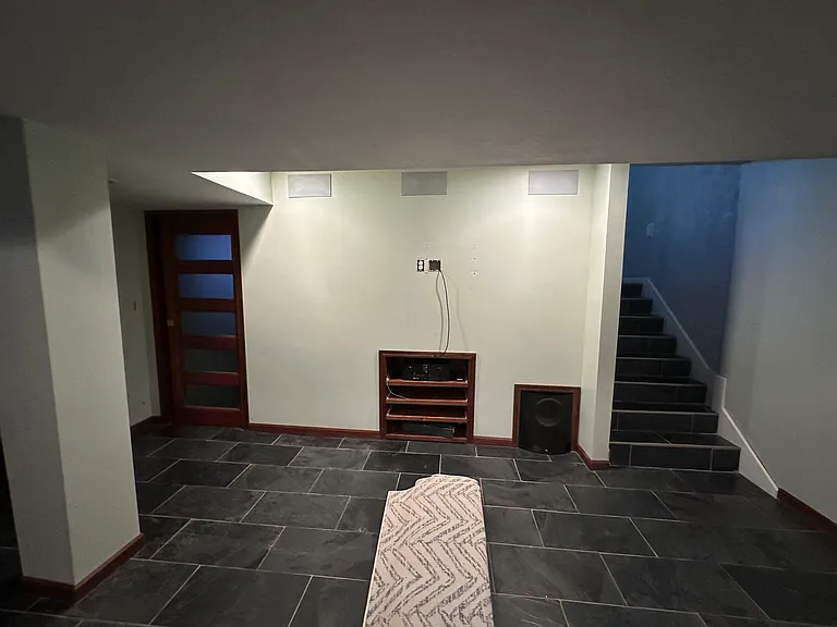 basement home theater setup