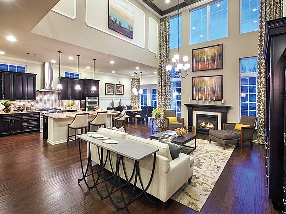 2-Story Family Room Open to Kitchen