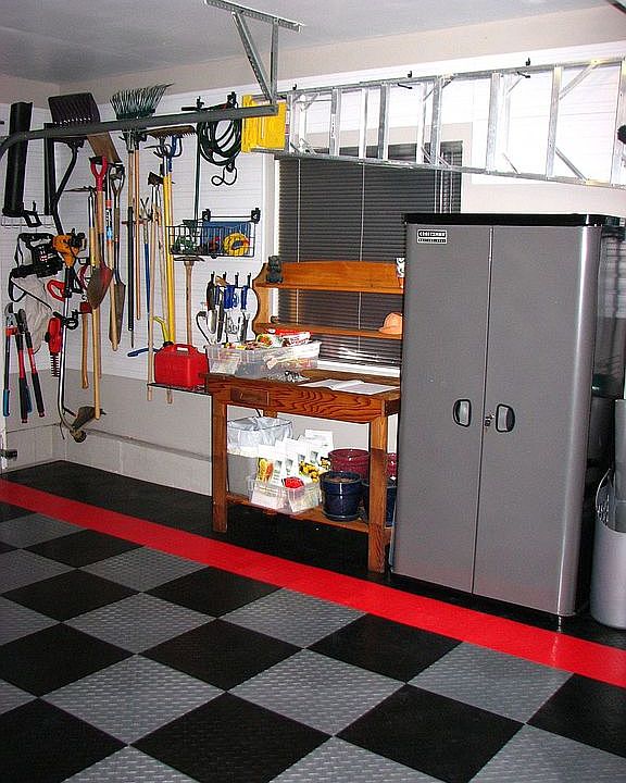 Garage with Slatwall Organization