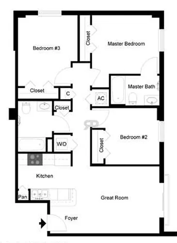Floor plan 3A