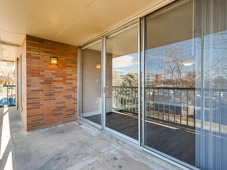 Our Apartment Balcony/Patio at Scandia Apartments in Englewood, Colorado