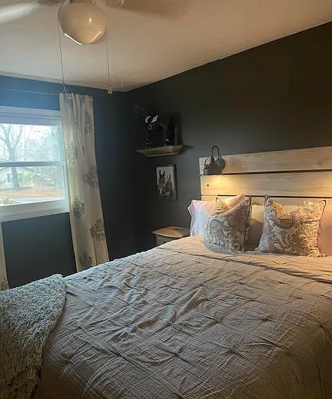 Queen bed, new and designer bed with a horse theme