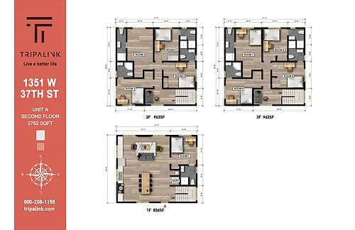 Floor plan Private Room at 1351 W 37th St