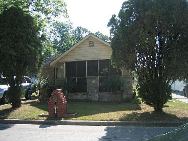 Front of House and Screened-In Front Porch