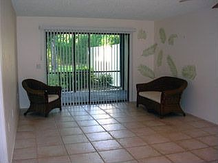 Living room; note tile floors thruout.. 