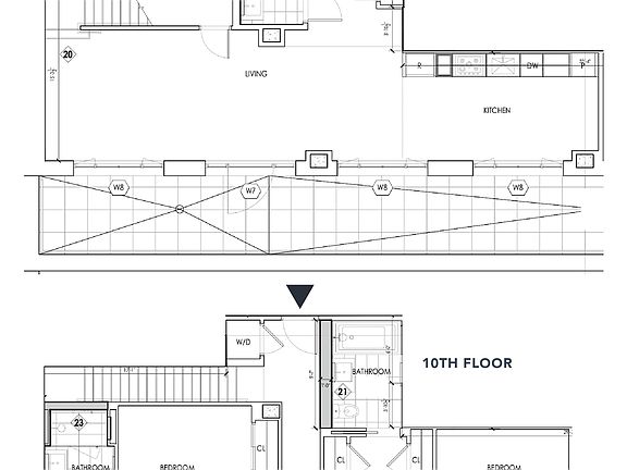 2nd image of 517 W 29th St Penthouse A