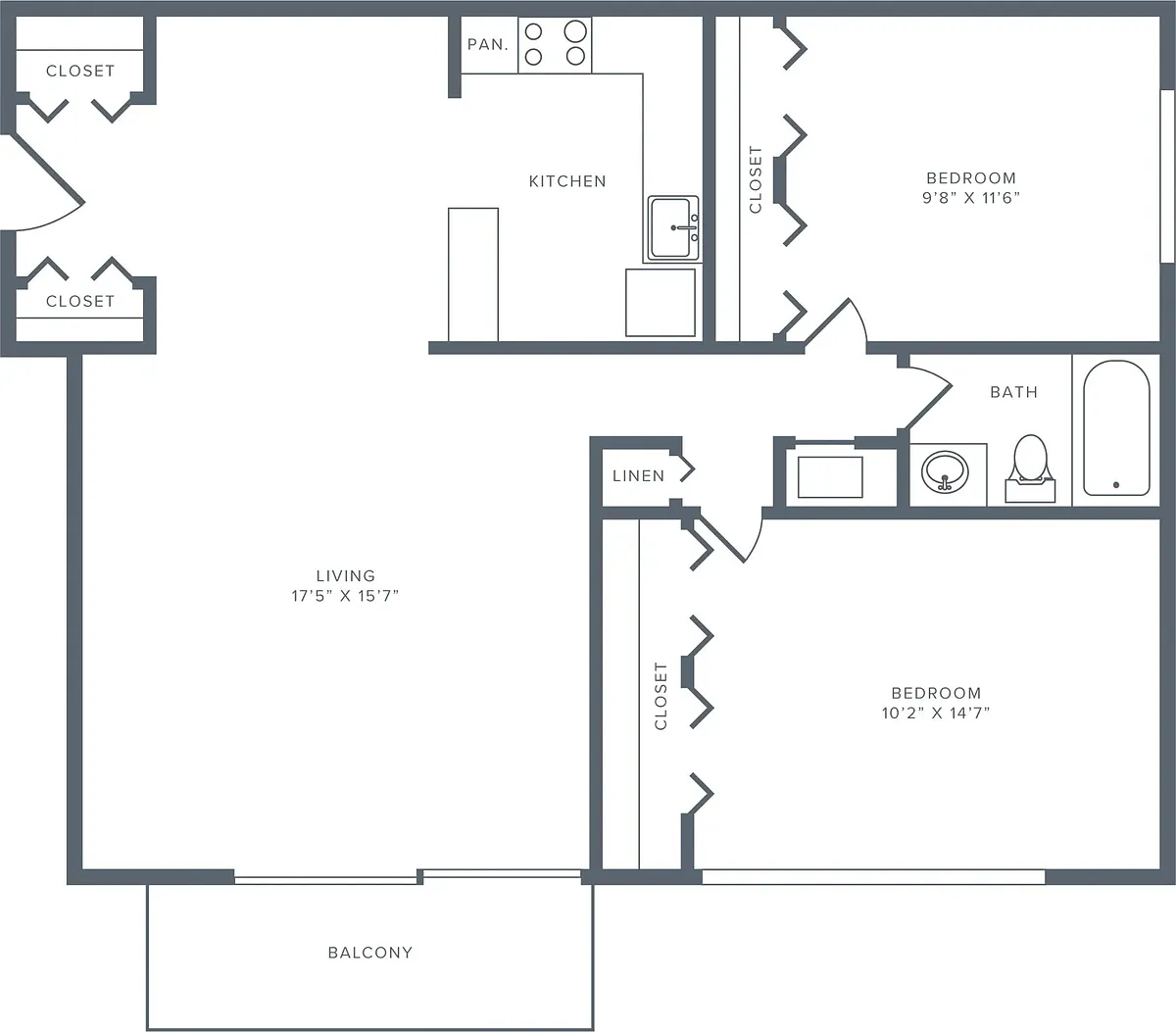 Floor plan B1 Renovated