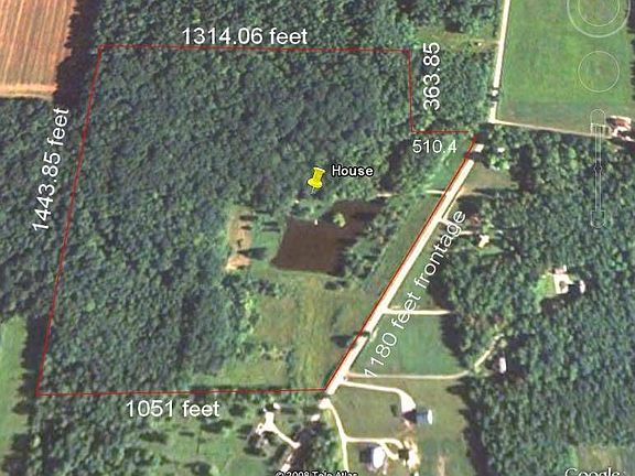 Aerial View w/property lines