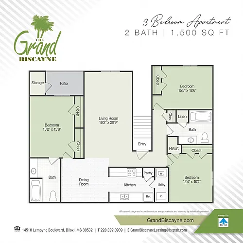 Floor plan 3 bed / 2 bath