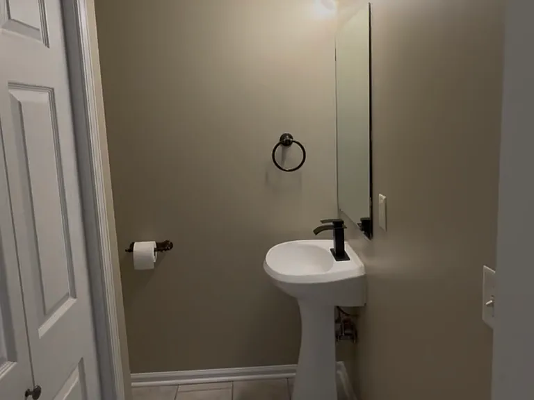 Half Bathroom in middle floor