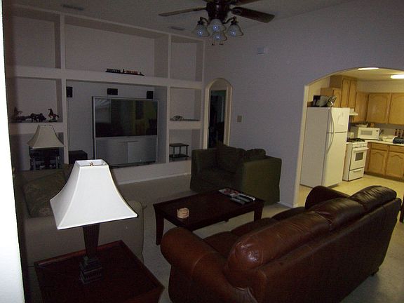 Built in entertainment center in living room