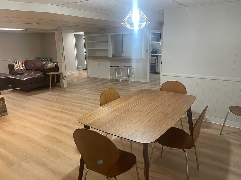 Dining room into living room