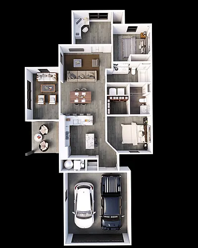 Floor plan 3 Bed 2 Bath