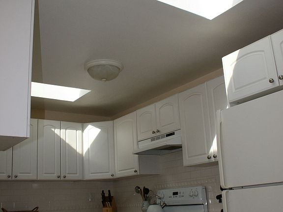 Skylights in kitchen